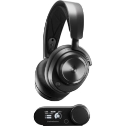 SteelSeries Arctis Nova Pro Stereo Wired Over-The-Head Binaural Headset With Microphone, Black, 61528