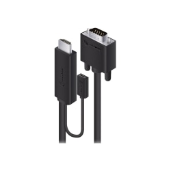 ALOGIC SmartConnect Series - Video cable - HDMI, Micro-USB Type B (power only) to HD-15 (VGA) male - 6.6 ft - black - USB power, 1080p support