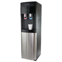 MegaChef Bottom Load Hot/Cold Water Dispenser, 5 Gallon, Black