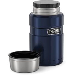 Thermos Stainless King Food Jar 24Oz - Food Storage, Serving - Dishwasher Safe - 3.7" Diameter - Midnight Blue