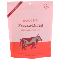 Bocce's Bakery Freeze-Dried Dog Treats, Beef Liver, 3 Oz, Total Qty 12
