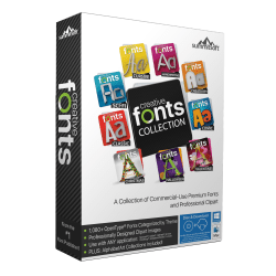 Summitsoft® Creative Fonts Collection, For PC/Mac®, Disc