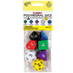 Koplow Games Jumbo Polyhedral Dice, Set Of 7