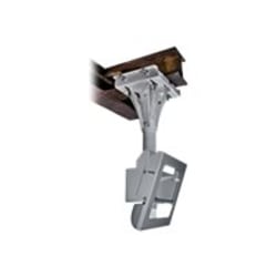 Peerless I-beam Mount FPECMI-01 - Mounting kit (ceiling plate, I-beam clamp, pole) - stainless steel - stone gray - screen size: 40"-55" - mounting interface: 406 x 406 mm