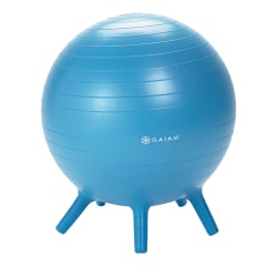 Gaiam Kids' Stay-N-Play XL Inflatable Ball Chair, Blue