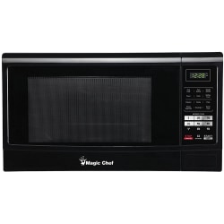 Magic Chef® 1.6 Cu Ft Countertop Microwave, Push-Button Door, Black