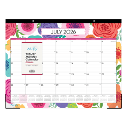 Desk Pad Planning Calendar BS Mahalo - 22x17 AY26-27 Monthly