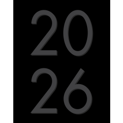 2026 Willow Creek Press Monthly Booklet Planner, 7-1/2" x 9-1/2", Basic Black, January To December, 57032