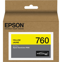 Epson UltraChrome HD Original Ink Cartridge - Inkjet - Standard Yield - Yellow - 1 Each