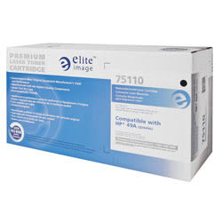 Elite Image™ Remanufactured Black Toner Cartridge Replacement For HP 49A, Q5949A, ELI75110