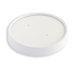 Planet+ Compostable Food Container Lids, 8 Oz, White, Pack Of 500 Lids