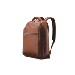 Samsonite Classic Leather - Notebook carrying backpack - 15.6" - cognac