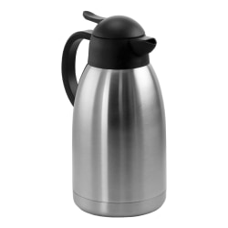 MegaChef 2 Quart Stainless Steel Thermal Beverage Carafe for Coffee and Tea, 995112000M