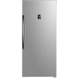 Midea Upright Stainless-Steel Freezer, 21.0 Cu Ft, Energy Star®, Stainless Steel