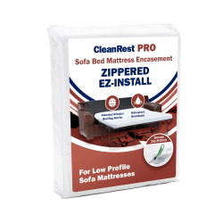 CleanRest PRO Sofa Sleeper Mattress Encasements, Full, 72"L x 54"W x 7"D, Case Of 3 Encasements