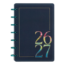 Happy Planner Monthly/Weekly Mini Disc-Bound Academic Planner, 4-5/8" x 7", Abstract Expression, July 2026 to June 2027, Total Quantity 1
