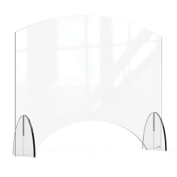 Rosseto Serving Solutions Avant Guarde Acrylic Sneeze Guard, Pass Through Window, 36" x 28", Clear