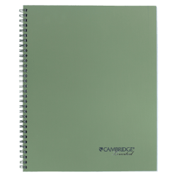 Cambridge® Limited® 30% Recycled Business Notebook, 8 1/2" x 11", 1 Subject, Legal Ruled, 80 Sheets, Sage