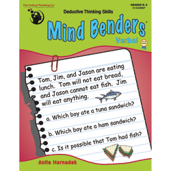 The Critical Thinking Co.™ Mind Benders® Verbal, Grades K-2