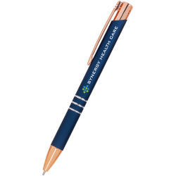 Custom Full Color Delane Promotional Gel Pen, Rose Gold
