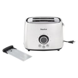 Starfrit® 2-Slice Extra-Wide Self-Adjusting Slot Toaster, Silver