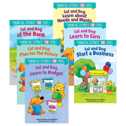 Creative Teaching Press Financial Literacy for Kids, Pack Of 6 Books