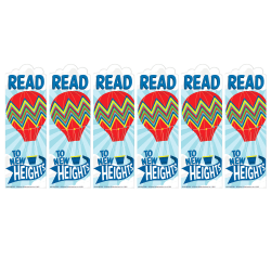 Eureka Bookmarks, 2" x 6", Hot Air Balloon New Heights, 36 Per Pack, Set Of 6 Packs