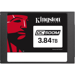Kingston Data Center DC500M - SSD - encrypted - 3.84 TB - internal - 2.5" - SATA 6Gb/s - 256-bit AES - Self-Encrypting Drive (SED)