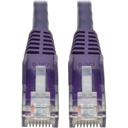 Tripp Lite Cat6 Gigabit Snagless Molded Ethernet Cable, 2', Purple