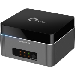 SIIG Premium CE-H22S11-S1 - Video/audio switch - 5 x HDMI - desktop, wall-mountable