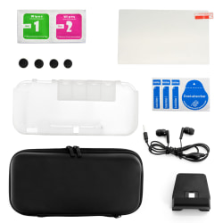 GameFitz 11-in-1 Accessories Kit For Nintendo Switch Lite, Black