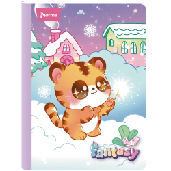 Norma Notebook, College Rule, 7" x 9", 100 Sheets, Peluches Fantasy, Total Qty 1
