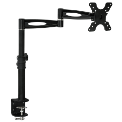 Mount-It! MI-705 Monitor Desk Mount For Up To 30" Monitors, 15"H x 10"W x 3"D, Black