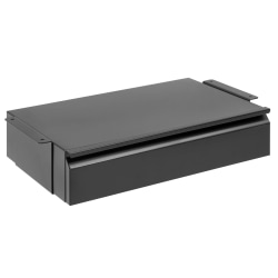 Mount-It MI-7290 Under-Desk Pull-Out Tray, 4"H x 20"W x 12"D, Black