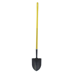 Nupla Ergo Power® Round Point Shovel, 11-1/2 in x 9 in Blade, 48 in Fiberglass Straight Handle