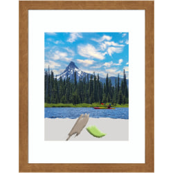 Amanti Art Carlisle Narrow Wood Picture Frame, 12" x 15", Opening Size 11" x 14" (Matted To 8" x 10"), Blonde
