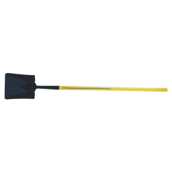 Ergo-Power® Square Point Shovel, 11-1/2 in x 9-7/8 in Blade, 48 in Fiberglass Straight Handle