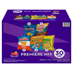 Frito-Lay® Variety Pack Premiere Mix, 1.5 Oz, Total Qty 30