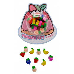 Office Depot® Brand Mini Fruit Eraser Set, Pack Of 30 Erasers
