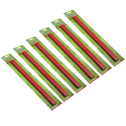 Ashley Productions Magnetic Magi-Strips Pack, 3/4" x 12’, Red, 12 Strips Per Pack, Set Of 6 Packs