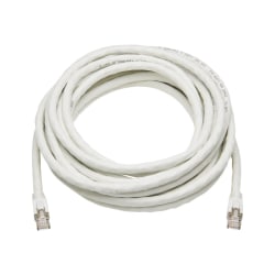 Tripp Lite Cat8 Patch Cable 25G/40G Certified Snagless M/M PoE White 25ft - 25 ft Category 8 Network Cable - Shielding - 22 AWG - White