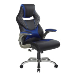Office Star™ Oversite Gaming Chair, Black/Blue