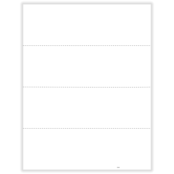 ComplyRight® W-2 Blank Tax Forms, 4-Up (Horizontal Format), With Backer Instructions, 8-1/2" x 11", Pack Of 500 Forms