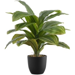 Monarch Specialties Meghan 17"H Artificial Plant With Pot, 17"H x 17"W x 16"D, Green