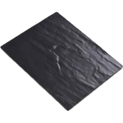 American Metalcraft Melamine Platters, 13" x 21-1/2", Black, Case Of 6 Platters