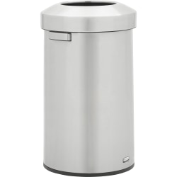 Rubbermaid Commercial Refine Waste Container - 23 gal Capacity - Round - Ergonomic Handle, Non-skid, Fingerprint Resistant, Durable - 2147584
