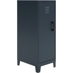 Hirsh SOHO Storage Locker Cabinet, 3-Shelf, 27-1/2"H x 14-1/4"W x 18"D, Black