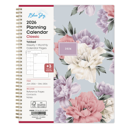 2026 Blue Sky Weekly/Monthly Planner, 8-1/2" x 11", Tula, January To December, 143971