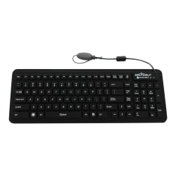 Seal Shield Seal Glow2 - Keyboard - washable - backlit - USB - black