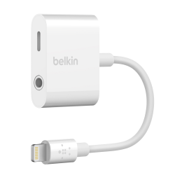 Belkin® Audio + Charge RockStar 3.5 mm Audio Lightning, White